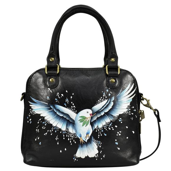 Double Zip Organizer Satchel Peace And Love XD